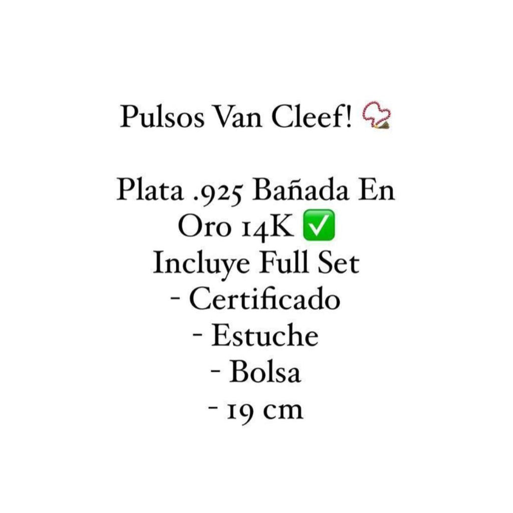 Pulso Tipo Van Cleef Azul
