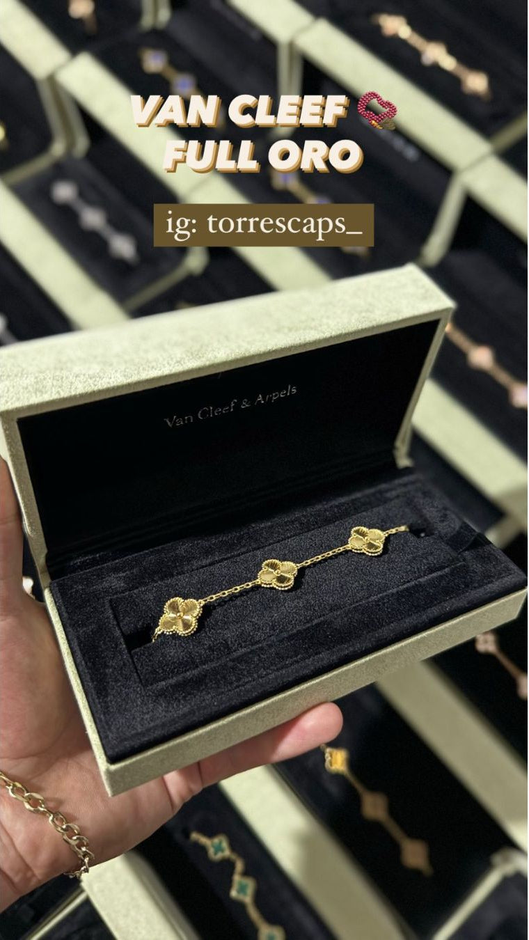 Pulso Tipo Van Cleef Dorado