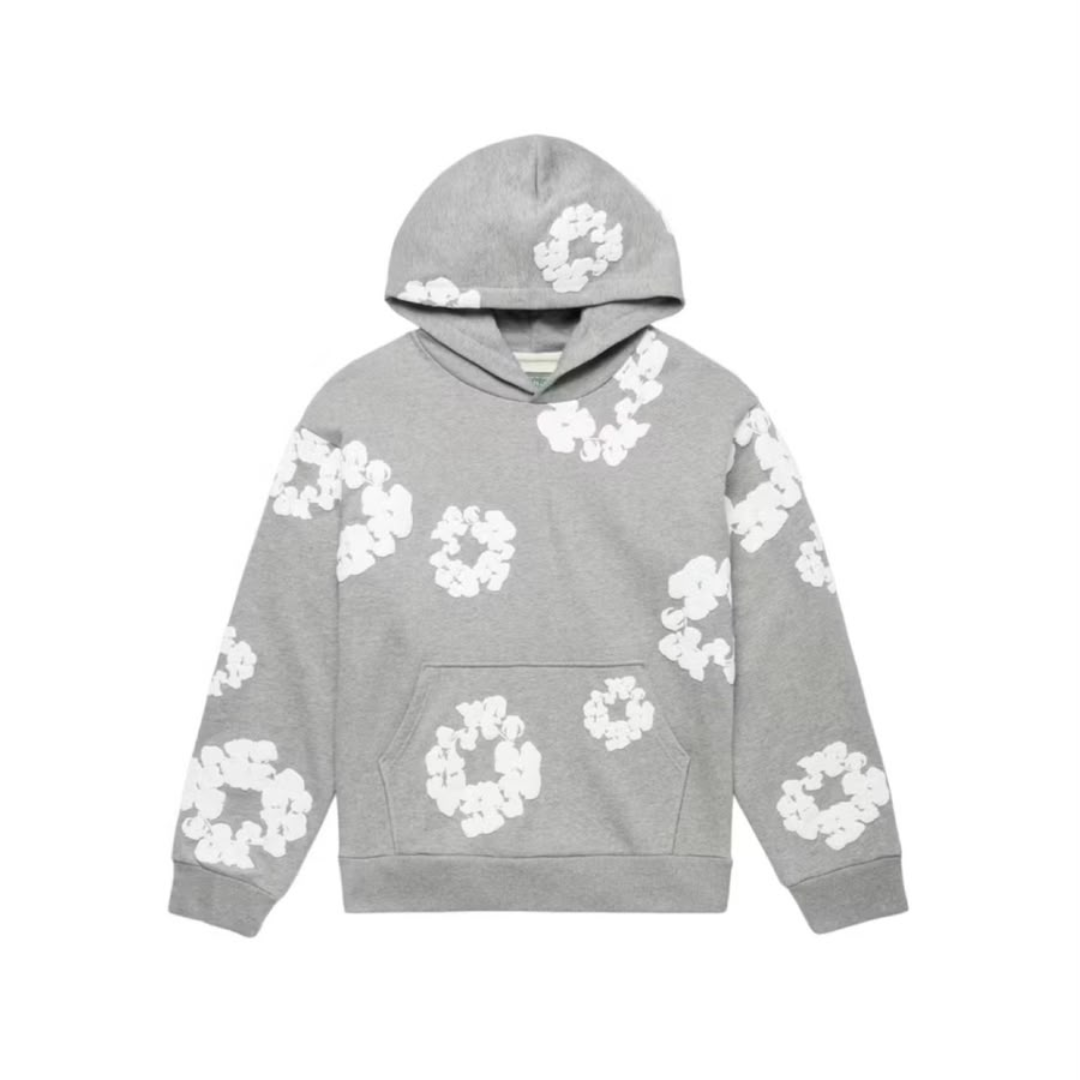 SUDADERA DENIM TEARS GRIS