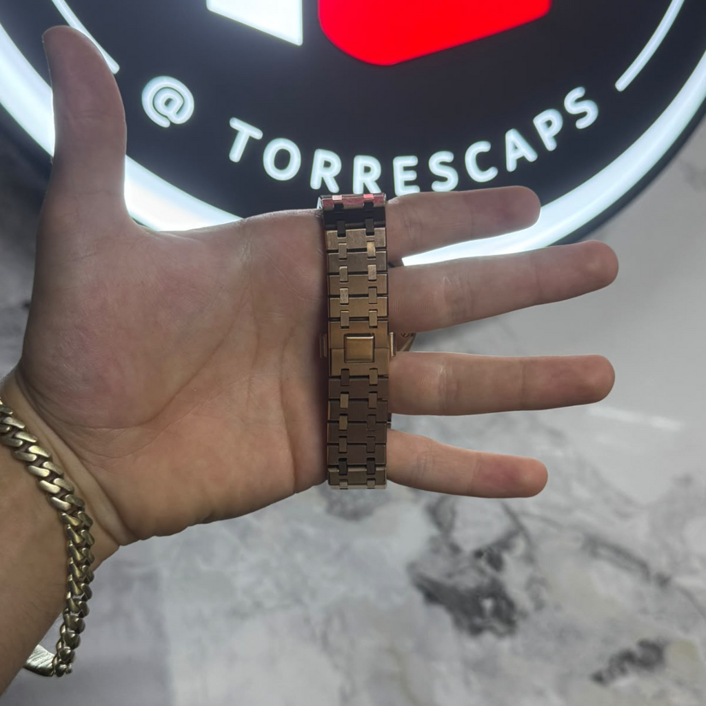 RELOJ SEIKO MOD ROYAL OAK ROSE GOLD CHRONO