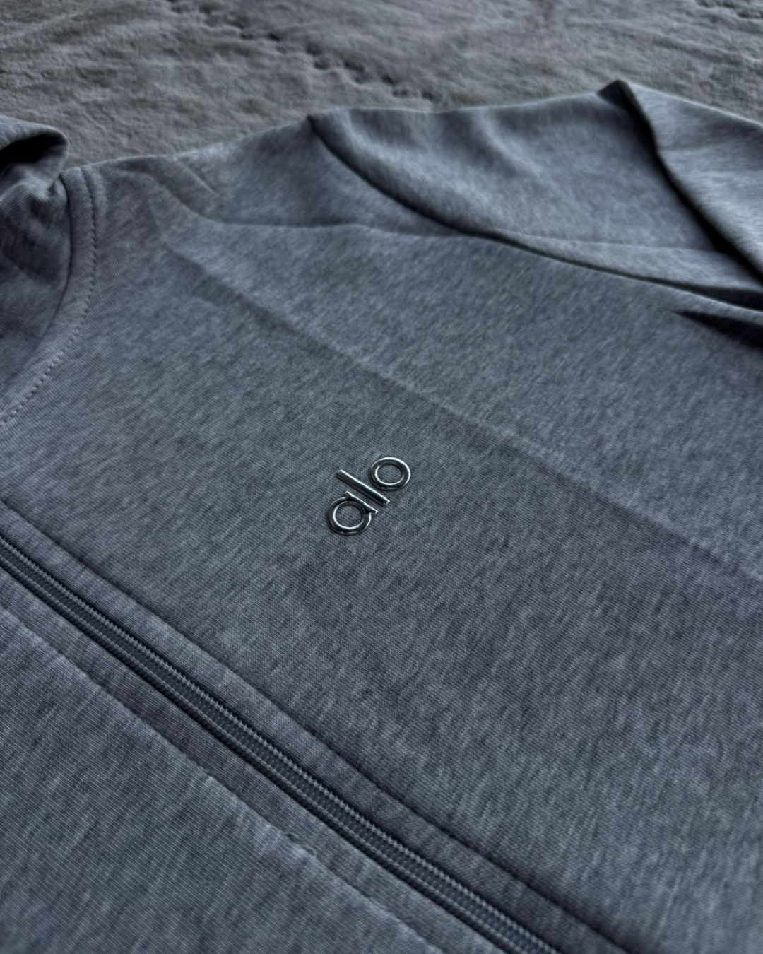 SUDADERA ALO GRIS CON CIERRE