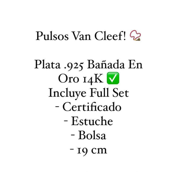 Pulso Tipo Van Cleef Verde