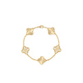 Pulso Tipo Van Cleef Dorado con Zirconias