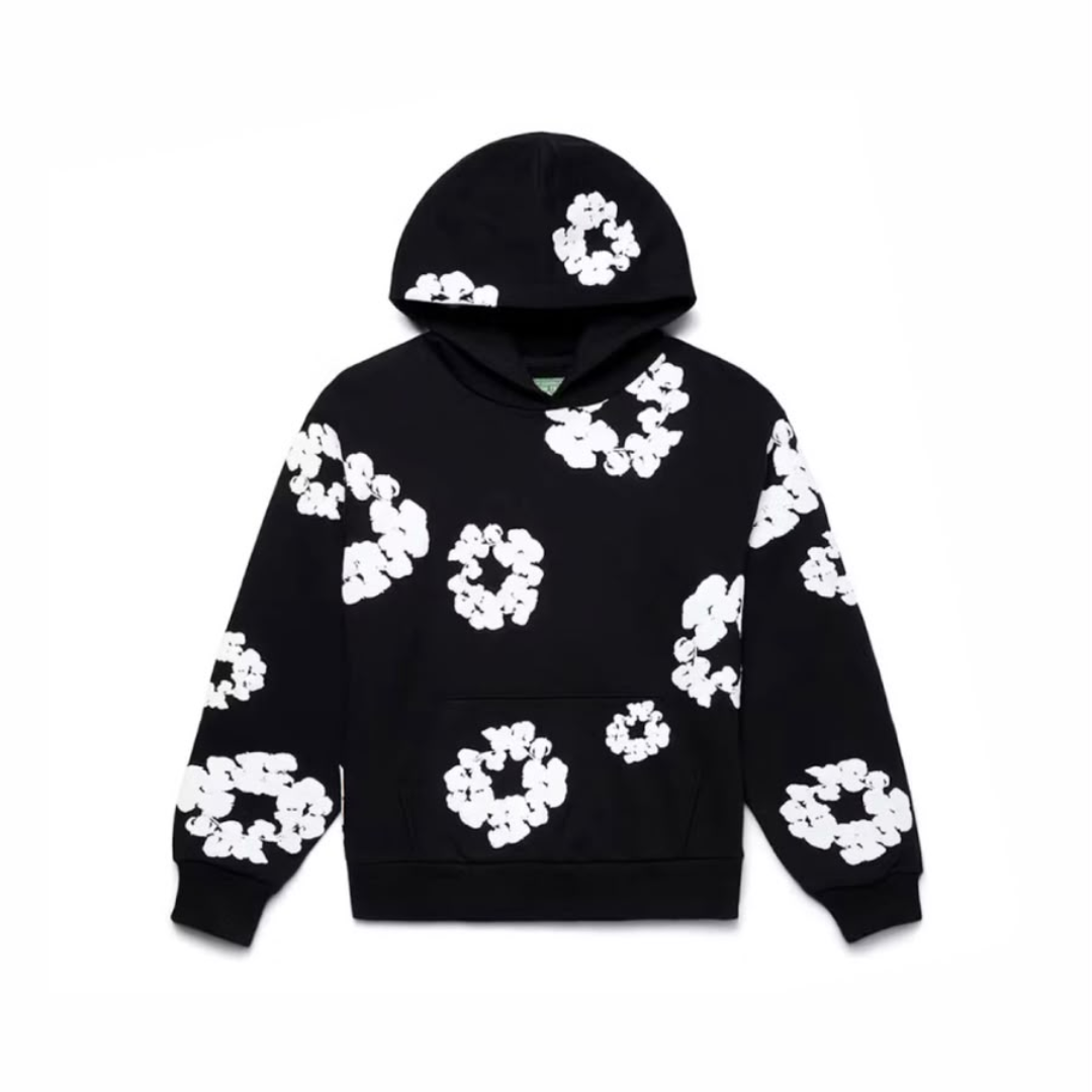 SUDADERA DENIM TEARS NEGRA