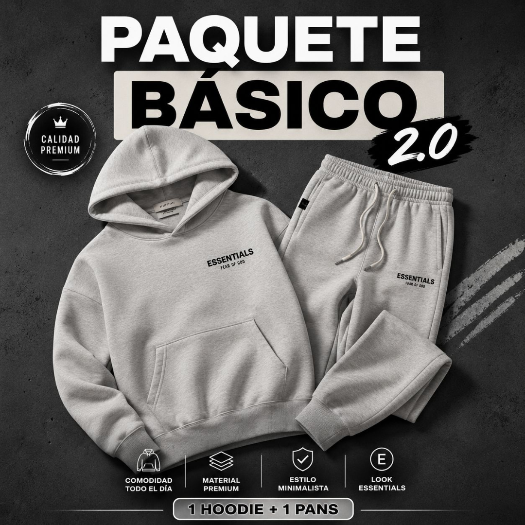 PAQUETE BASICO 2.0 (1 HODDIE + 1 PANS)