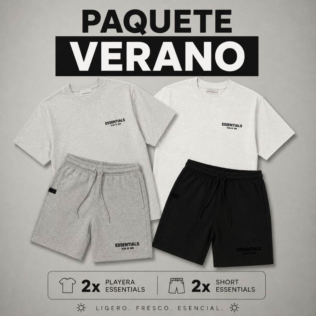 PAQUETE VERANO (2 PLAYERAS + 2 SHORT)