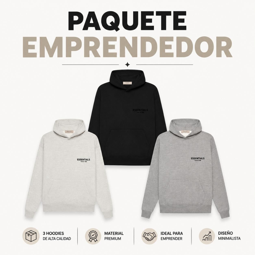 PAQUETE EMPRENDEDOR (3 HODDIES)