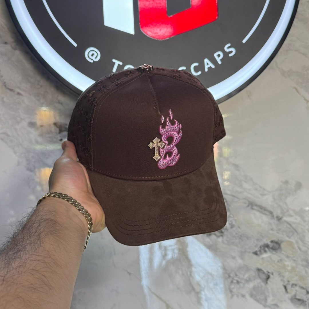 B CROSS PINK BARBAS HATS