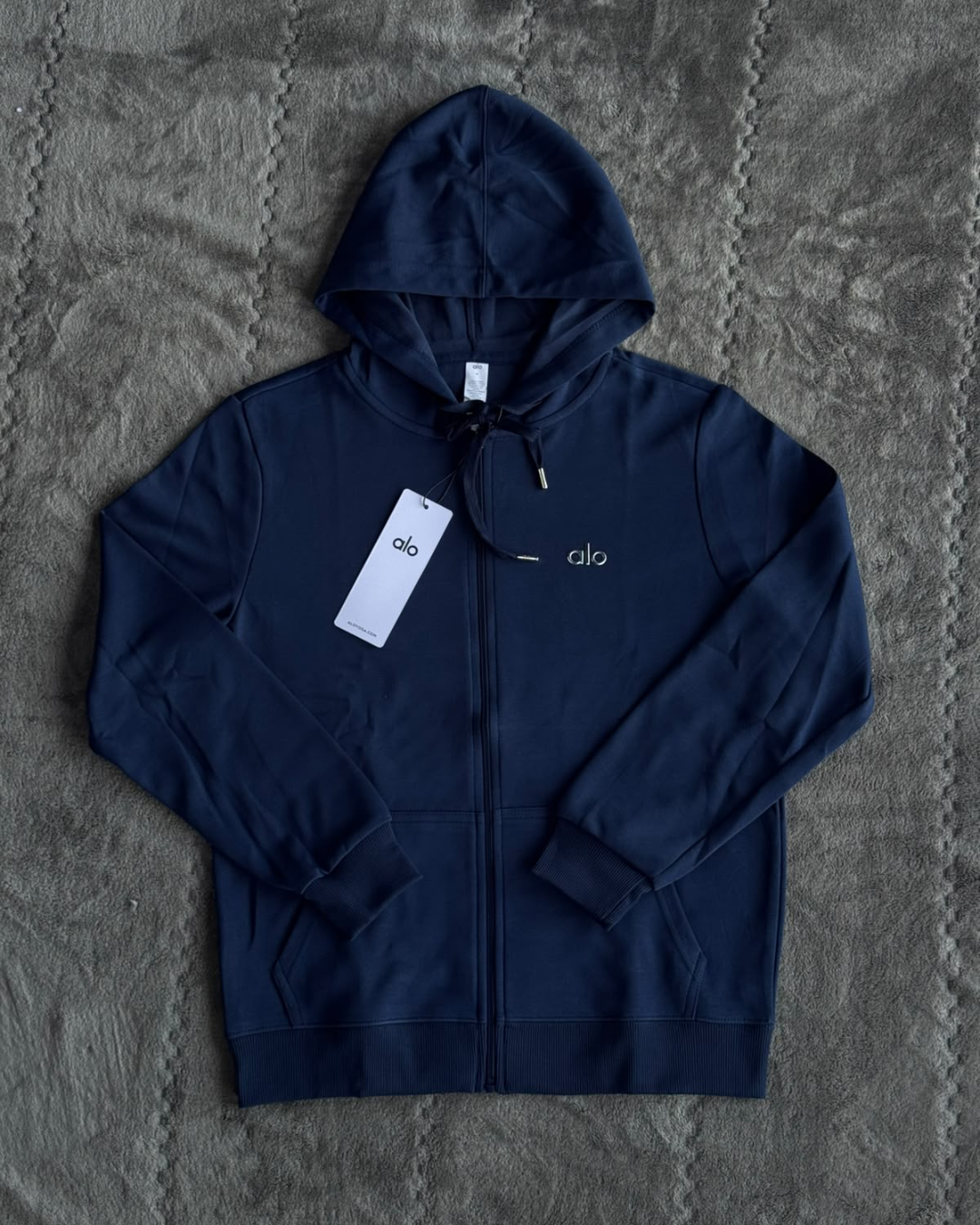 SUDADERA ALO AZUL CON CIERRE