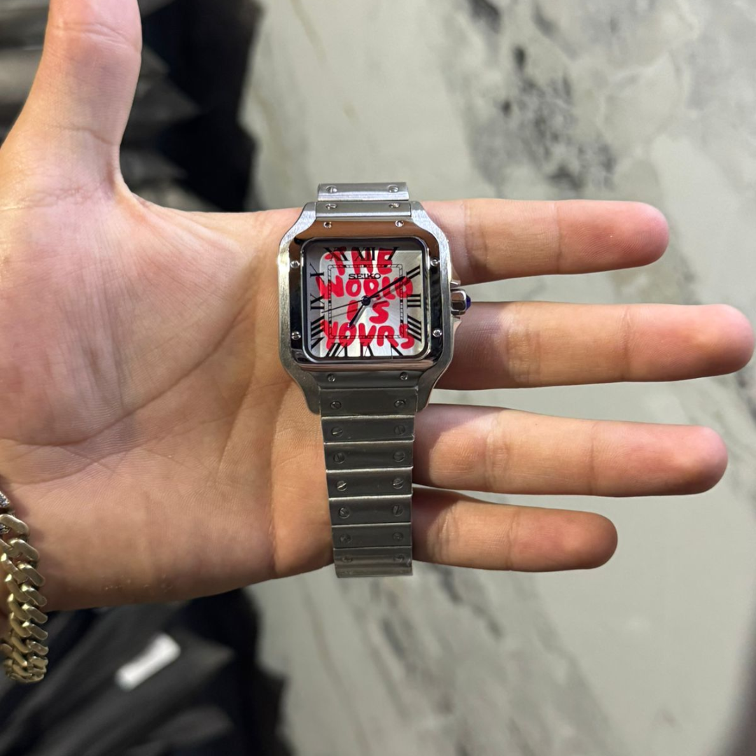 RELOJ SEIKO MOD SANTOS "THE WORLD IS YOURS"
