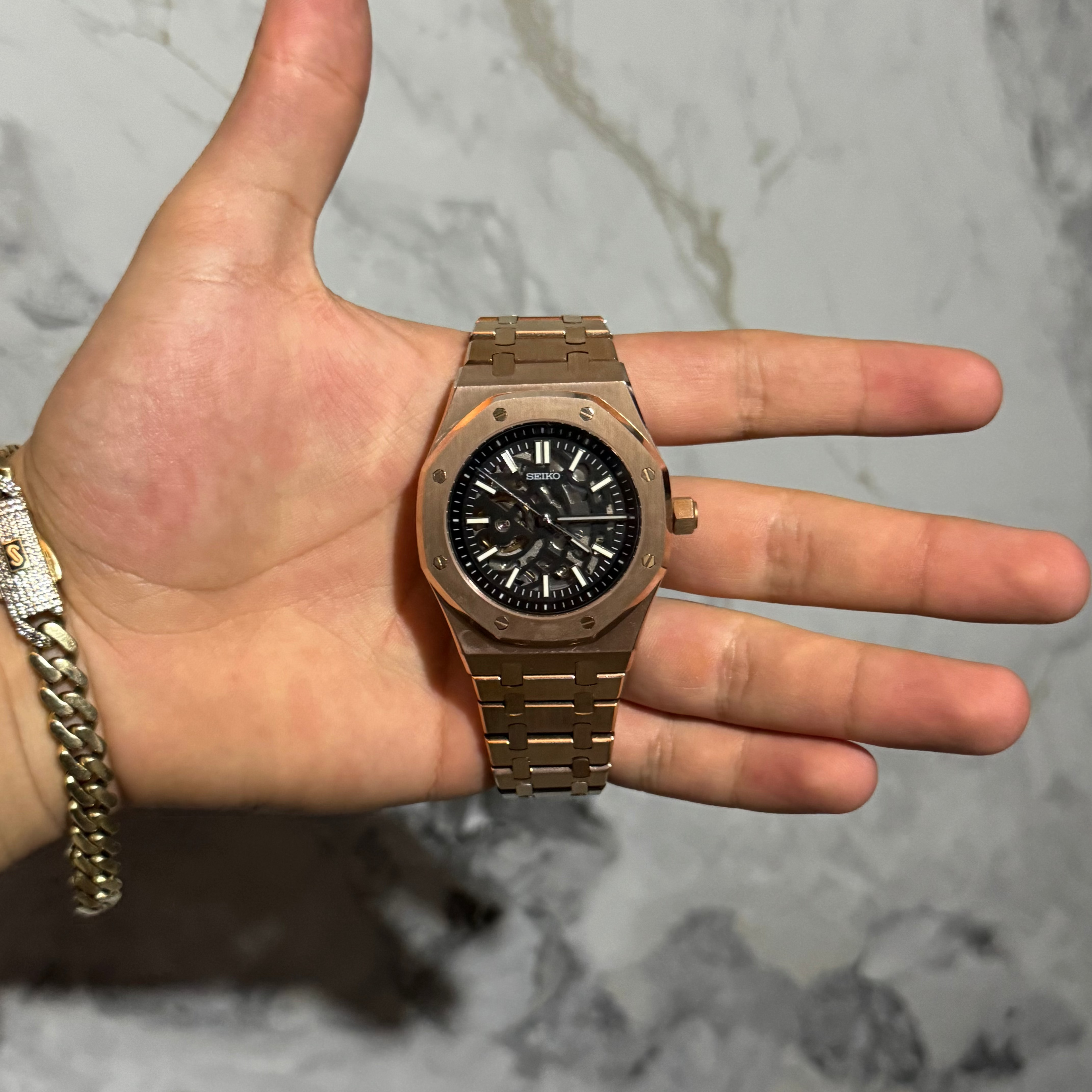 RELOJ SEIKO MOD ROYAL OAK ESQUELETON